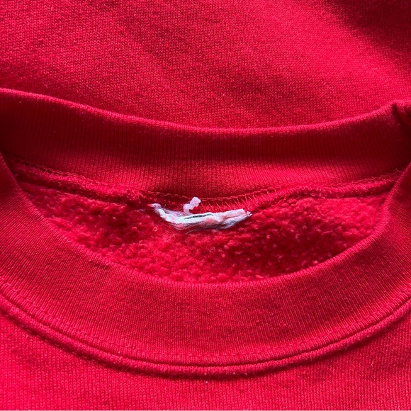 Vintage 90s Calgary Flames NHL Hockey Club Graphic Crewneck Red XL - Picture 6 of 6